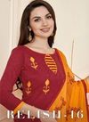 Relish - 16 Exclusive Collection Of Casual Wear Dress Material 