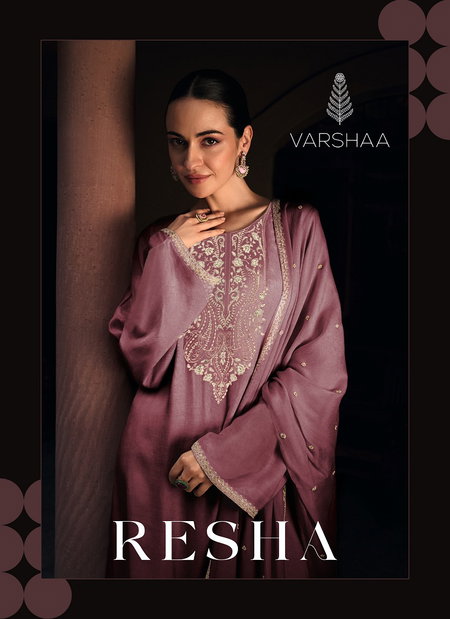 Resha By Varsha Tissue Embroidery Designer Wholesale Salwar Suits In India
