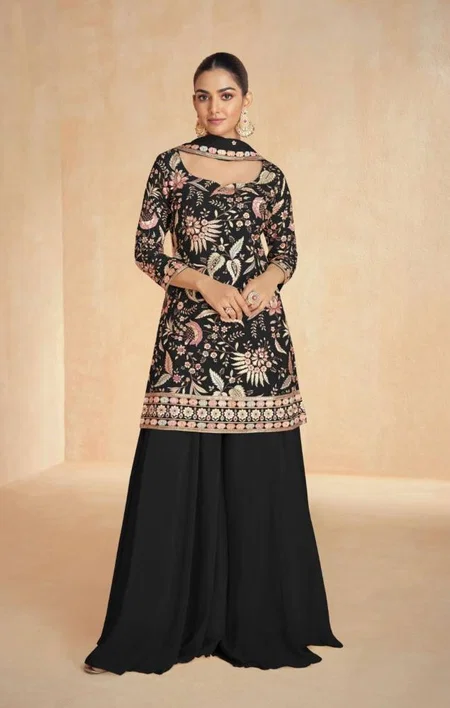 Resham By Aashirwad Chinon Silk Best Readymade Suits Wholesale Shop In Surat

