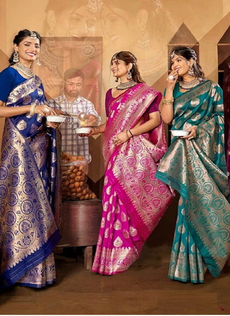 Resham Vol 2 By Saroj 1001 To 1006 Soft Silk Sarees Wholesale Price In Surat
