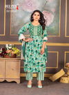 Reshmi By Deecee Rayon Foil Printed Naira Cut Kurti With Bottom Dupatta Wholesale Price In Surat