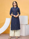 Retro Collection Of Latest Designer Party Wear Kurti With Bottom 
