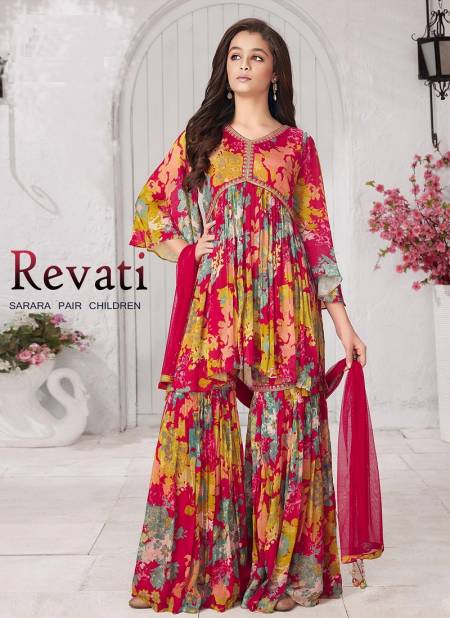 Revati Muslin Printed Sharara Muslin Girls Wear Catalog