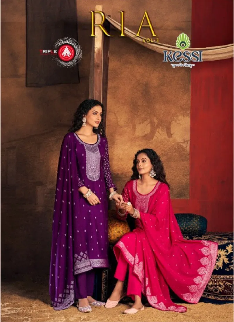 Ria Vol 3 By Triple Aaa Muslin Designer Salwar Kameez Exporters In India Catalog