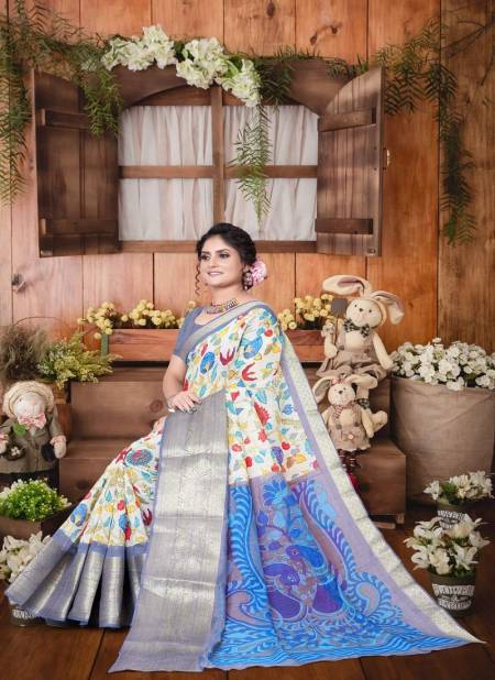 Buy Shreeji Designer Cotton Silk Saree 0 - at Best Price Best Indian  Collection Saree - Gia Designer