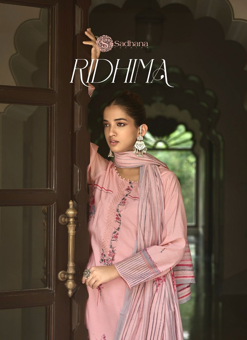 Ridhima By Sadhana Simar Musline Dress Material Orders In India Catalog