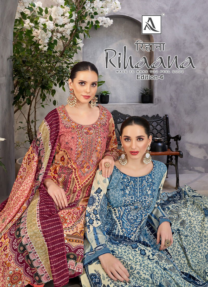 Rihaana 6 By Alok Suit Cambric Cotton Pakistani Dress Material Suppliers In India Catalog