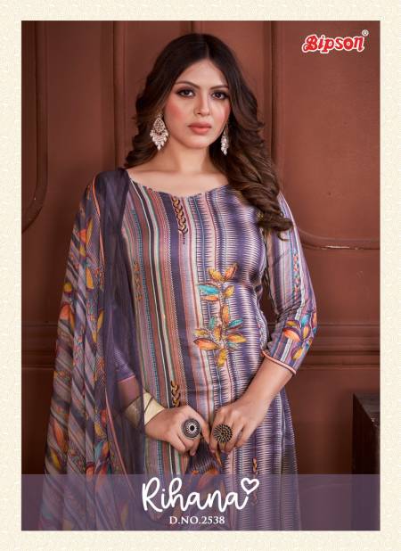 Rihana 2538 By Bipson Printed Glace Cotton Dress Material Wholesale Shop In Surat