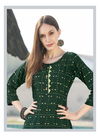 Rimzim 1 Latest Fancy Designer Ethnic Wear Rayon Foil Printed Kurtis With Palazzo Collection
