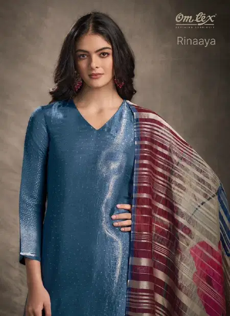 Rinaaya By Omtex Rubina Silk Jacquard Dress Material Wholesale Market In Surat