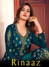 Rinaaz 1001 Series Latest Heavy Embroidery Sequence Work Georgette Designer Suits With Diamond Work Embroidery Lace Patti Dupatta
