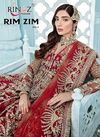 Rinaz Rim Zim 4 Heavy Wedding Wear Butterfly Net With Embroidery And Diamond Work Top With Dupatta Pakistani Salwar Suits Collection
