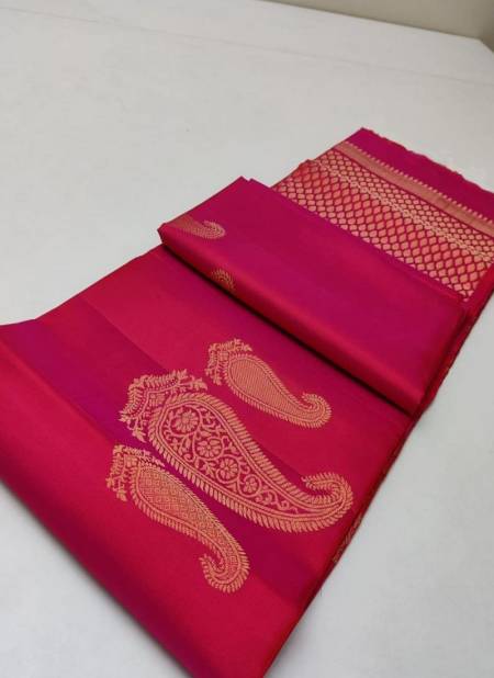 Ritika Gold Zari Designer Pure Lichi Kanchipuram Silk Sarees