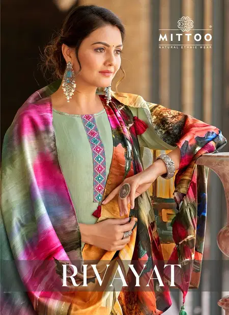 Rivayat By Mittoo Viscose Weaving Designer Kurti With Bottom Dupatta Wholesale Price In Surat Catalog