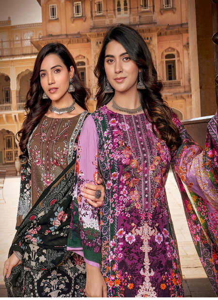 Riwayat By Belliza Viscose Rayon Digital Printed Dress Material Wholesale Price In Surat
