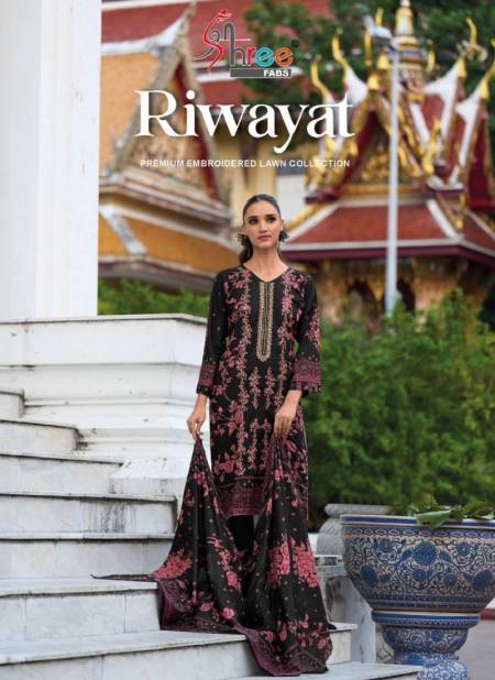 Riwayat By Shree Premium Printed Cotton Pakistani Suits Wholesale Shop In Surat
 Catalog