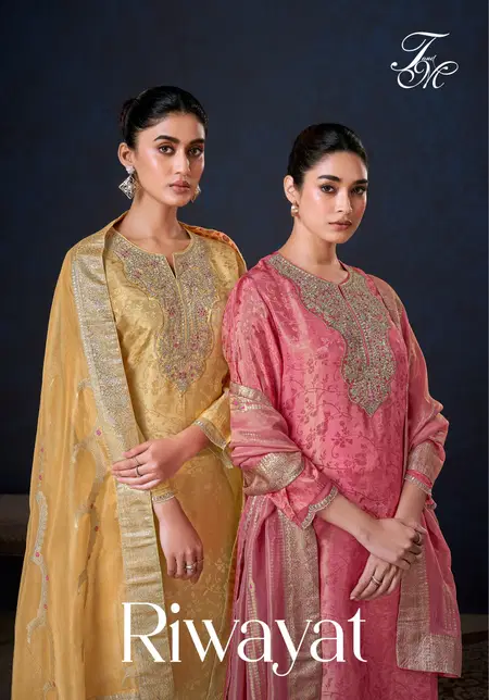 Riwayat By T&M Fancy Jacquard Wholesale Dress Material Orders In India