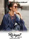 Riwayat Vol 10 By Gull A Ahmed Lawn Cotton Pakistani Dress Material Orders In India