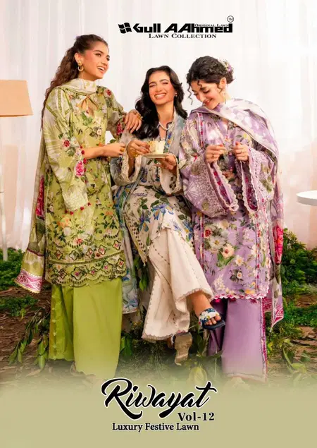 Riwayat Vol 12 By Gull A Ahmed Surat Readymade Salwar Suits Wholesale Market