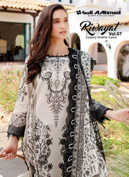 Riwayat Vol 7 By Gull A Ahmed Lawn Cotton Pakistani Dress Material Suppliers In India
 Catalog