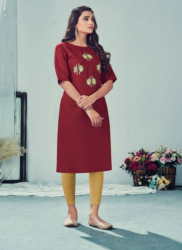 Riya Aafreen 2 Regular Wear Cotton Embroidery Latest Kurti Collection