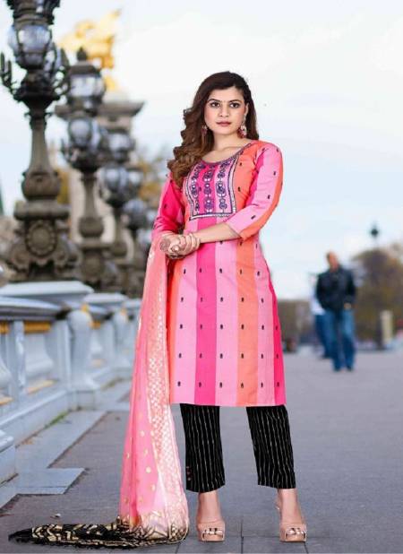 Riya Savriya 1 Fancy Cotton Ethnic Wear Kurti Pant With Dupatta Readymade Collection Catalog