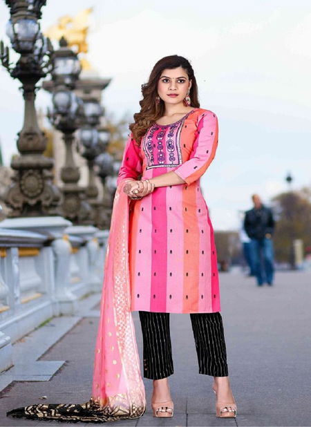 Riya Savriya 1 Fancy Cotton Ethnic Wear Kurti Pant With Dupatta Readymade Collection Catalog