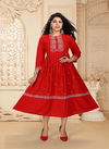 Riyaa Ashmi Ethnic Wear Heavy Rayon Anarkali Kurti Collection