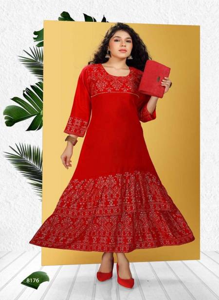 Riyaa Paridhi Heavy Designer Party Wear Anarkali Kurti Collection Catalog