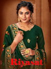 Riyasat Heavy Designer Party Wear Wedding And Fastival Wear Suit Collection With Embroidery Work and Four Sided Bordered Dupatta