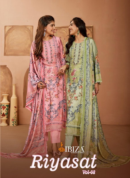 Riyasat Vol 8 By Ibiza Muslin Printed Designer Salwar Kameez Wholesale Price In Surat