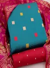 Rnx Banarasi Silk Box Fancy Casual Wear Heavy Silk Dress Material Collection
