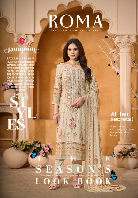 Roma By Rangoon Muslin Surat Kurti With Bottom Dupatta Wholesale Market
