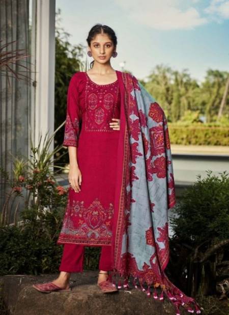 Romani Gulmarg Casual Wear Wollen Pashmina Wholesale Dress Material Collection