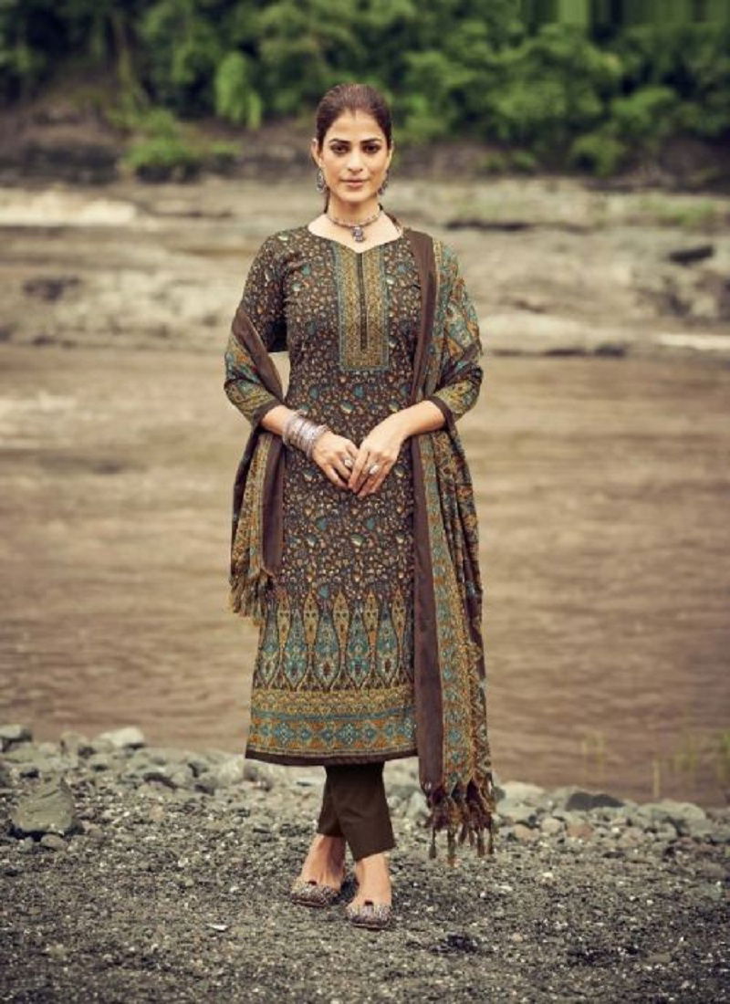 Romani Vaadiyaan Pashmina Casual Wear Wholesale Dress Material Collection