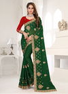 Ronisha Aisha Georgette Heavy Designer Festive Wear Saree Collection