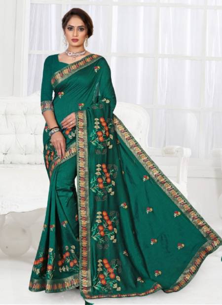 Ronisha Cora Latest Fancy Festive Wear Heavy Vichitra Silk Saree Collection