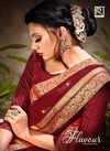 Ronisha Flavour Latest Fancy Heavy Wedding Wear Vichitra silk Sarees Collection
