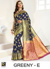 Ronisha Greeny Fancy Latest Designer Wedding Wear Silk Saree Collection
