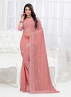 Ronisha Kufri Heavy Georgette Embroidery Designer Fancy Wear Saree Collection