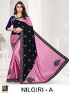 Ronisha Nilgiri Latest Designer Embroidery Worked Heavy Festive Wear Saree Collection
