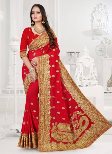 Ronisha Paneer Fancy Festive Wear Georgette Heavy Work Saree Collection