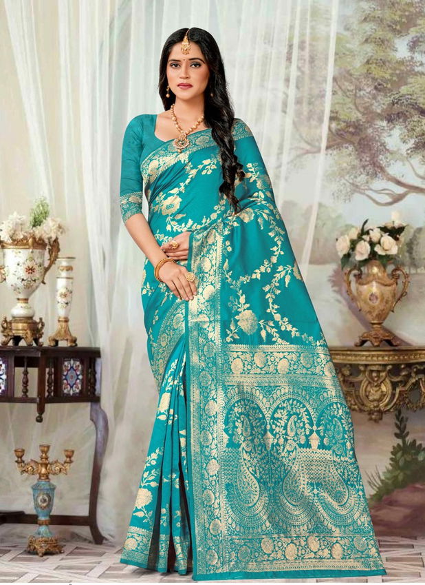 Ronisha Radha Designer Banarasi Silk Saree Catalog
