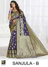 Ronisha Sanjula latest  Fancy Designer Festive Wear Heavy Silk Saree Collection
