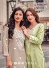 Rooh Vol 8 By Vamika Nx Rayon Viscose Lakhnawi Kurti With Bottom Wholesale Price In Surat
