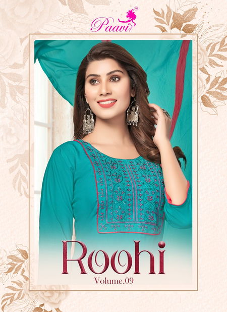 Roohi Vol 9 By Paavi Rayon Patiyala Readymade Dress Wholesale Shop In Surat Catalog