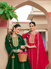 Roop By Rangoon Silk Anarkali Kurti With Bottom Dupatta Wholesalers In India