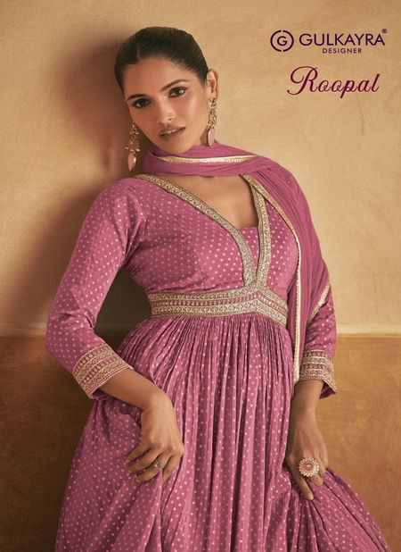 Roopal By Gulkayra Viscose Silk Designer Gown With Dupatta Orders In India Catalog