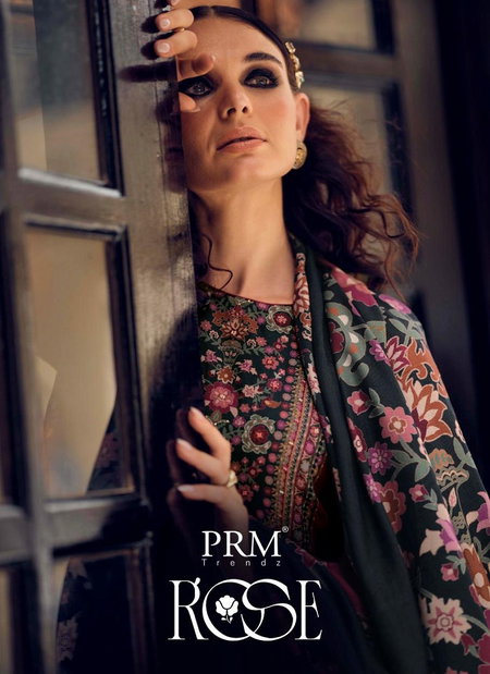Rose By Prm Printed Viscose Pashmina Dress Material Wholesale Online
