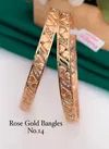 Rose Gold Fancy Designer Bangles 3 Wholesale Market In Surat
